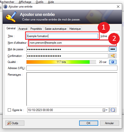 Keepass - Ajouter et Supprimer une entr e 04.png