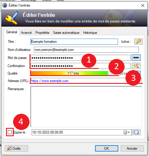 Keepass - Ajouter et Supprimer une entr e 05.png