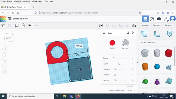 Impression 3D - Support pour recharger un smartphone Tinkercad 58.jpg