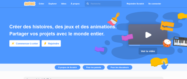 D couvrir le langage de programmation avec Scratch Site Scratch.png
