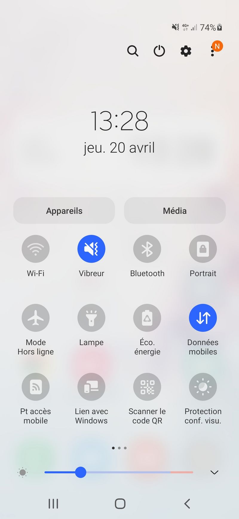G rer la fen tre de configuration rapide - Smartphone android Screenshot 20230420-132821 One UI Home.jpg