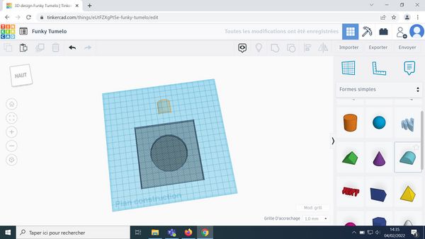 Impression 3D - Support pour recharger un smartphone Tinkercad 35.jpg