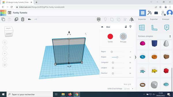 Impression 3D - Support pour recharger un smartphone Tinkercad 18.jpg