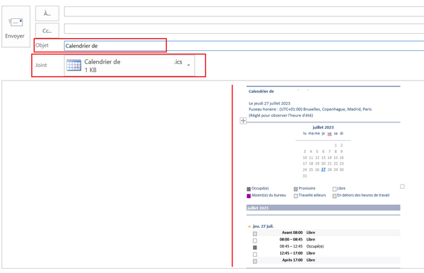 Envoyer un calendrier par mail -Outlook etape4.png